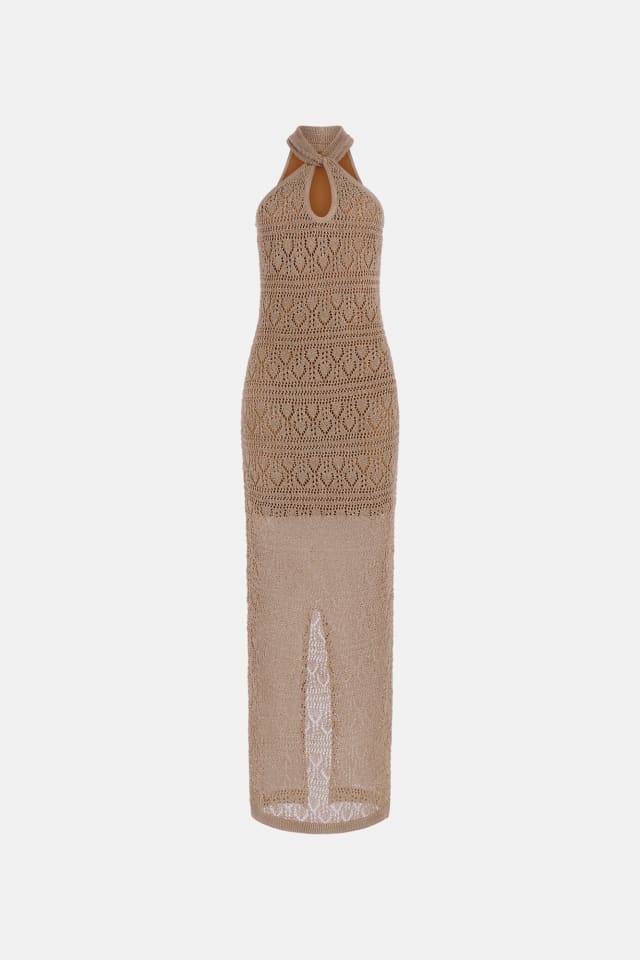 Vestido maxi cintado
