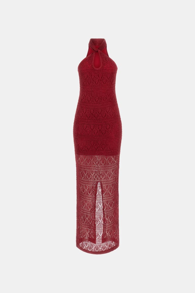 Vestido maxi cintado