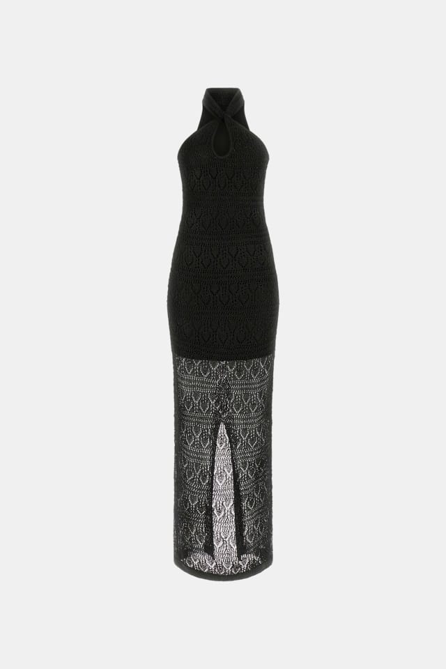 Vestido maxi cintado