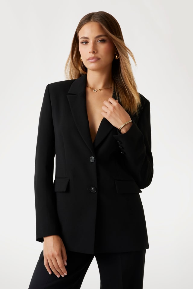 GUESS® Crèpe blazer met enkele rij knopen