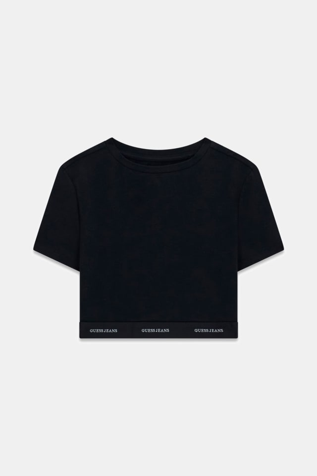 Top cropped com faixa com logo