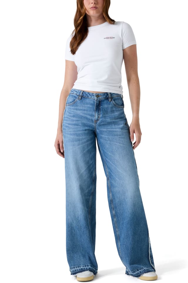 G11 Wide Leg Jeans mit seitlicher Naht