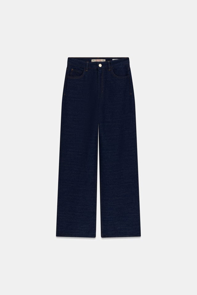 Calça jeans de perna larga