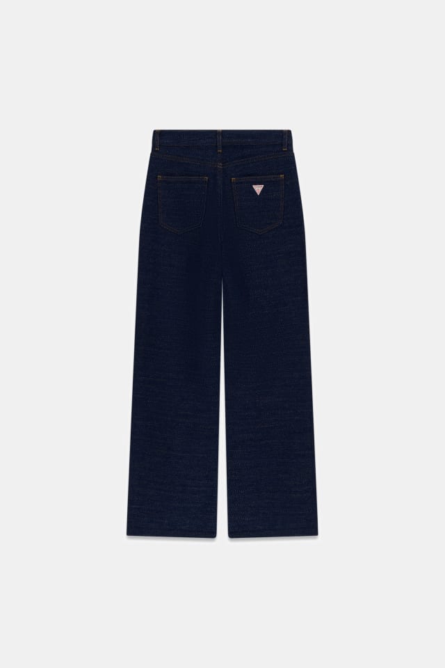 Calça jeans de perna larga