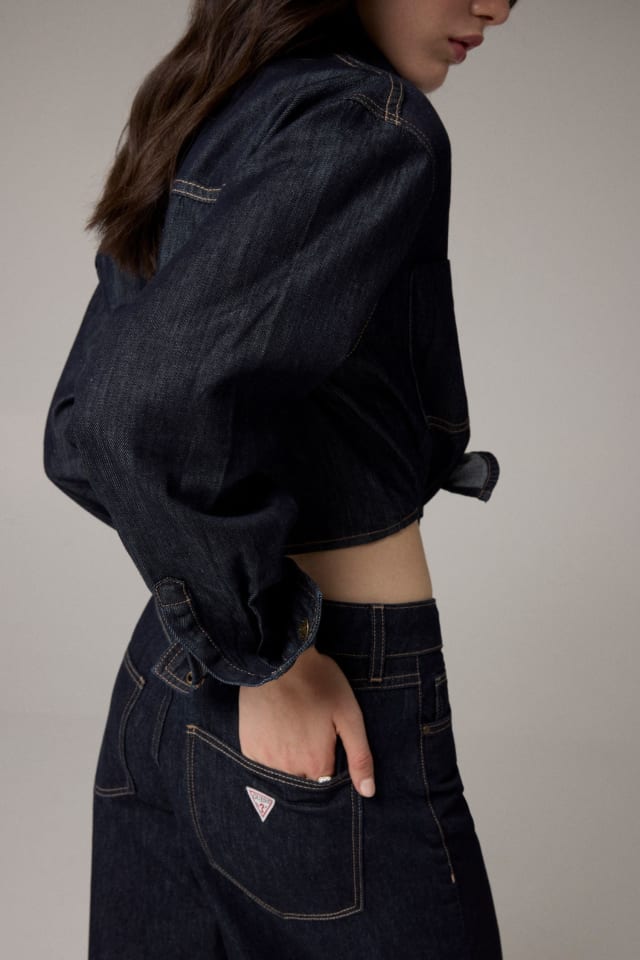 Jeans a gamba larga