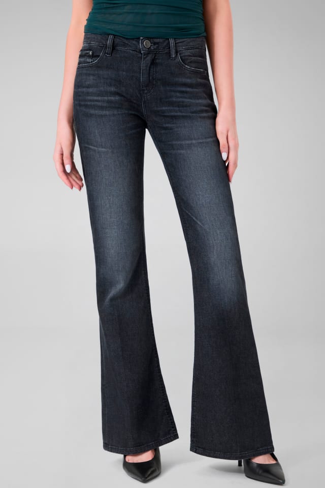 Calça jeans de cintura baixa B Jean