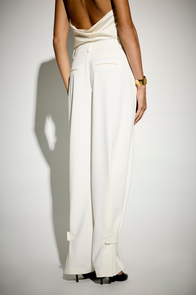 Pantalon en mélange de laine Leonie