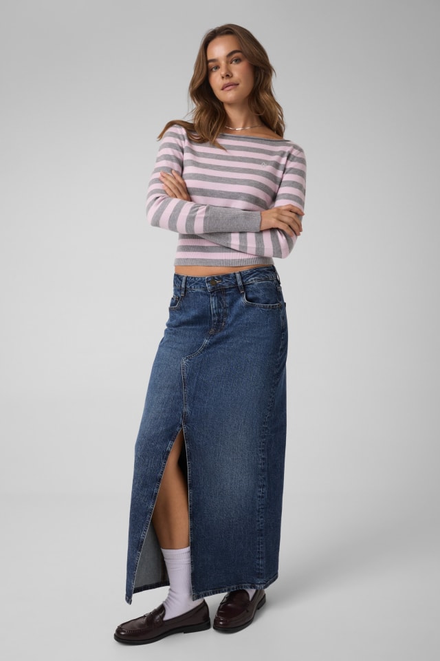 saia longa jeans