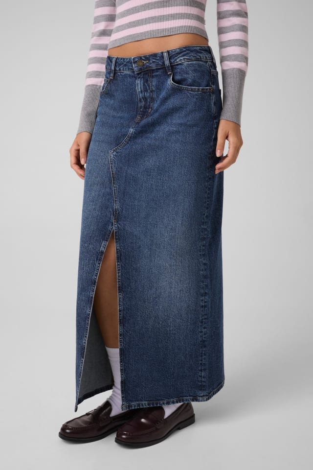 langer Jeansrock