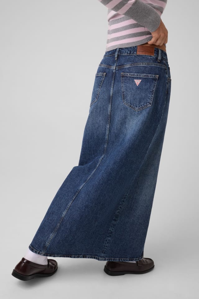 langer Jeansrock