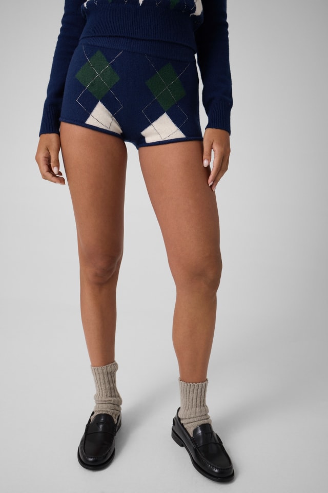 Suéter xadrez shorts