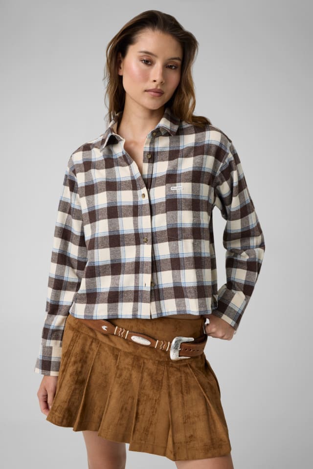 Camisa corta de franela
