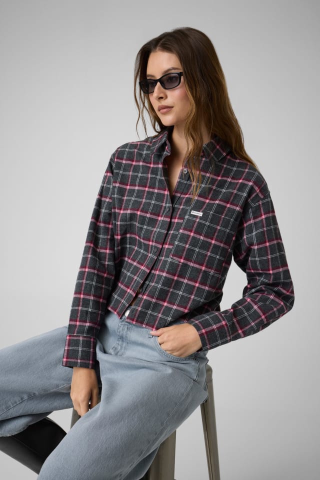 Camisa corta de franela