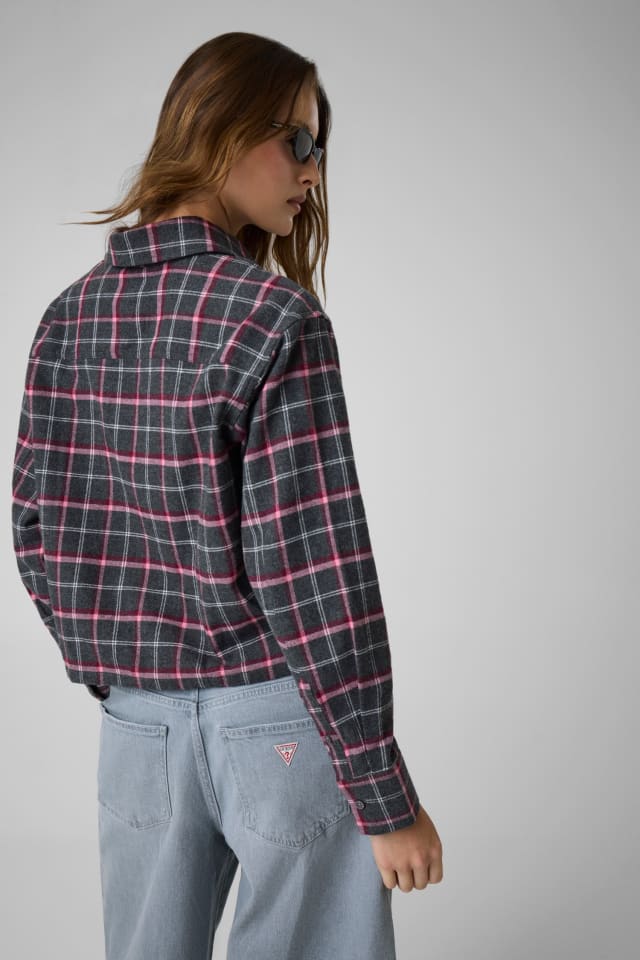 Flanell-Crop-Shirt
