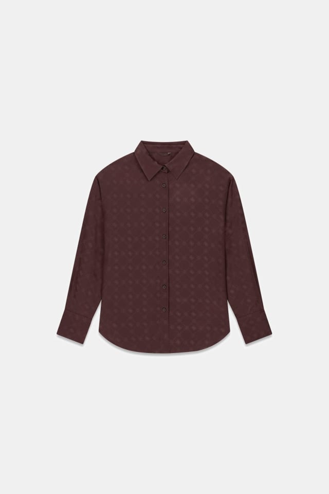 Camisa con logo de viscosa
