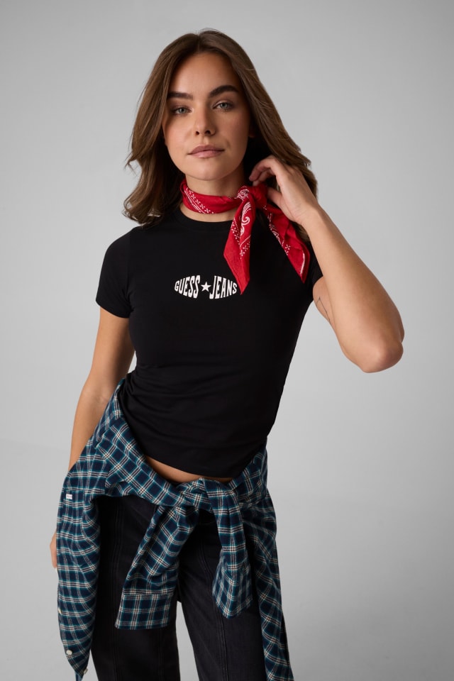 Camiseta slim estampada