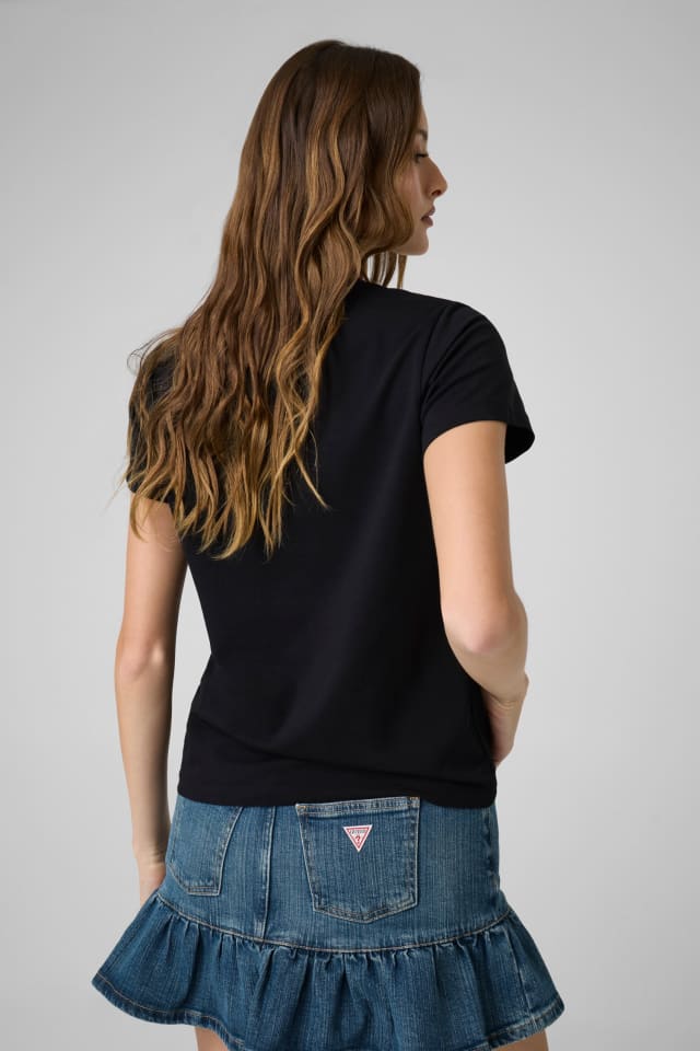 Normales T-Shirt aus Baumwollmischgewebe