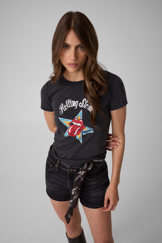 Strass-T-Shirt GJ x Rolling Stones