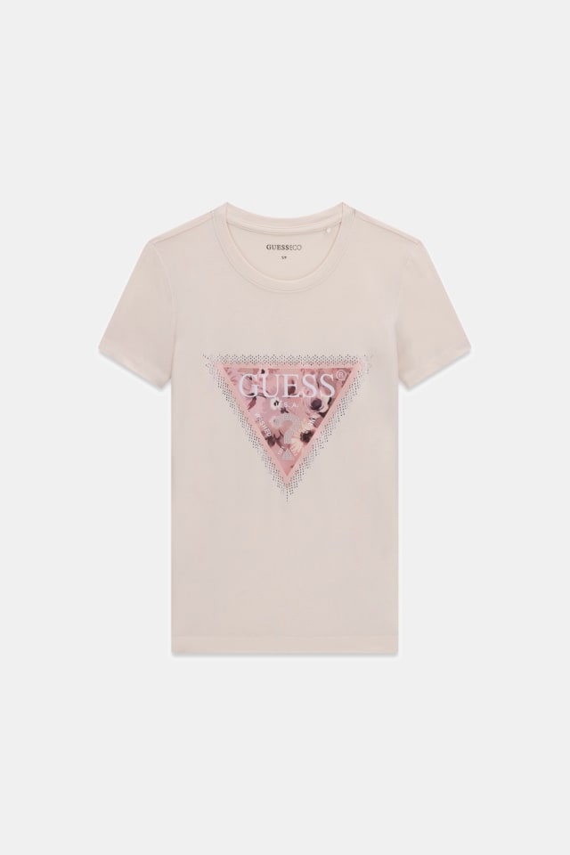 Camiseta con logo de triángulo