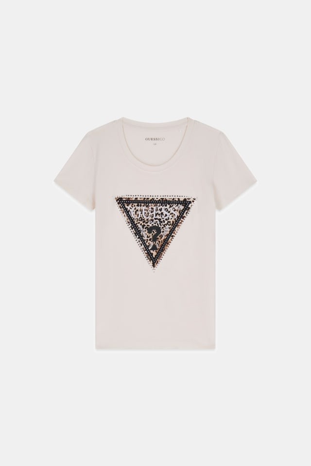 Camiseta con logo de triángulo