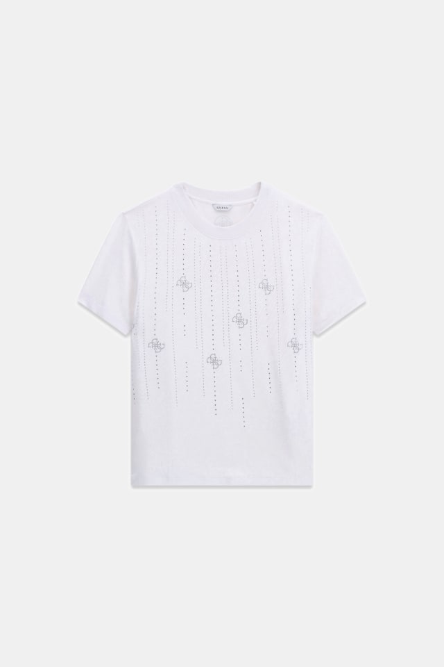 Camiseta con pedrería