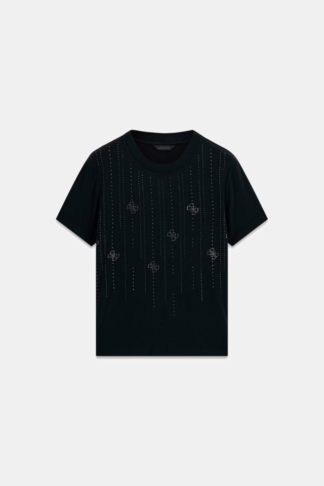 Camiseta con pedrería