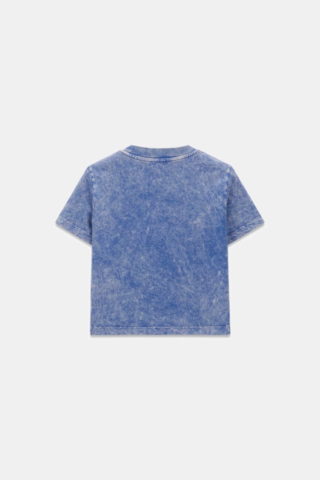 Camiseta corta con eslogan