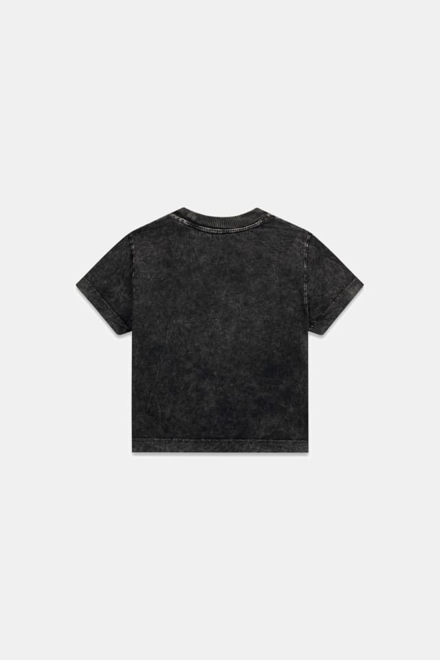 Camiseta corta con eslogan