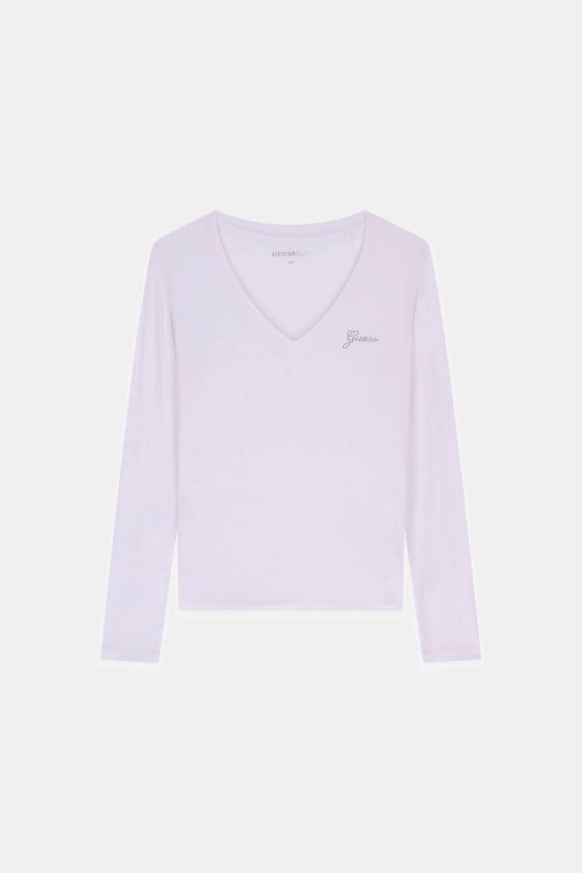 Camiseta con cuello en V