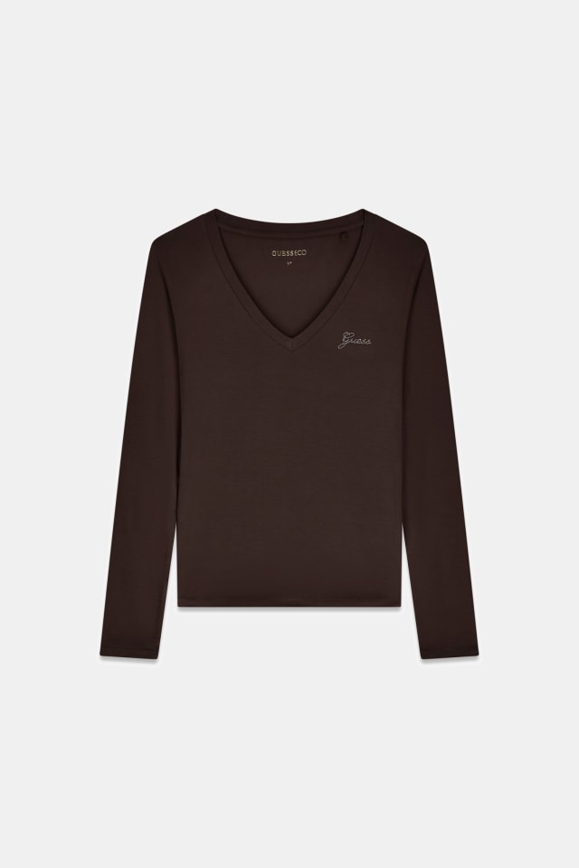 Camiseta con cuello en V