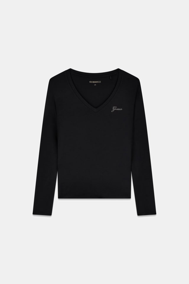Camiseta con cuello en V