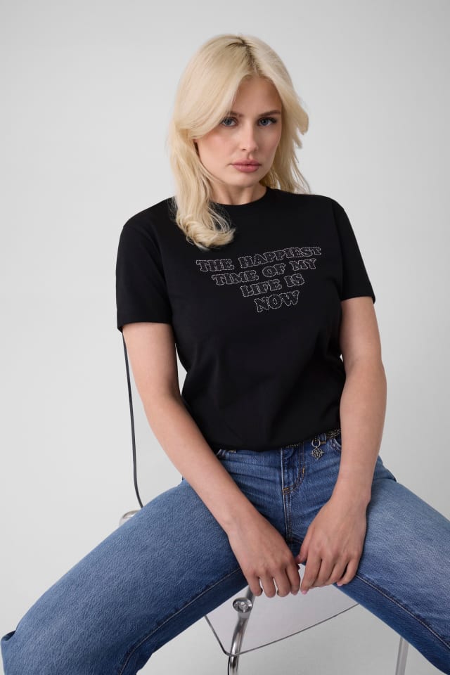 Camiseta con eslogan