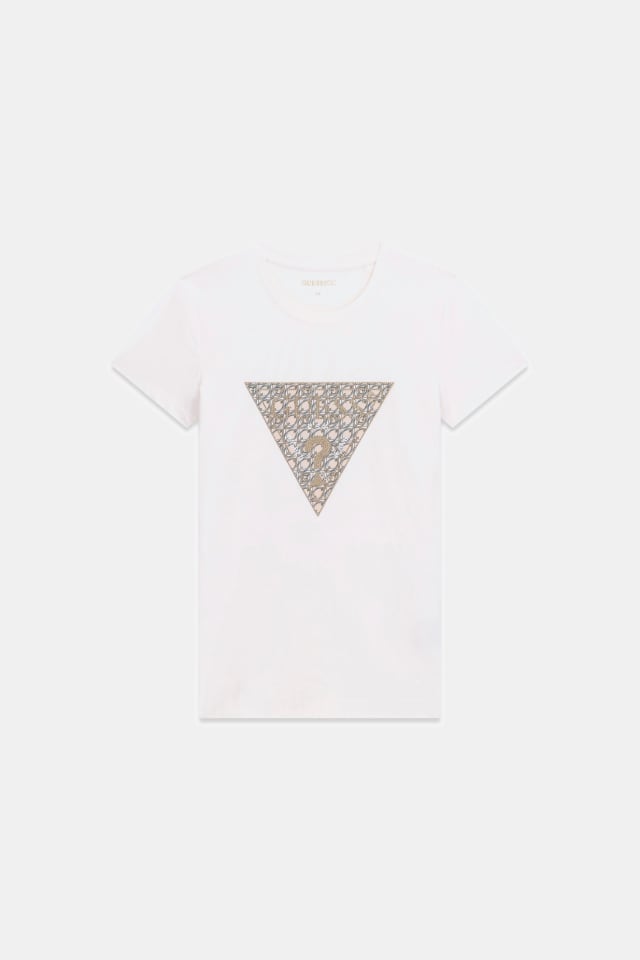 Camiseta con logo de triángulo