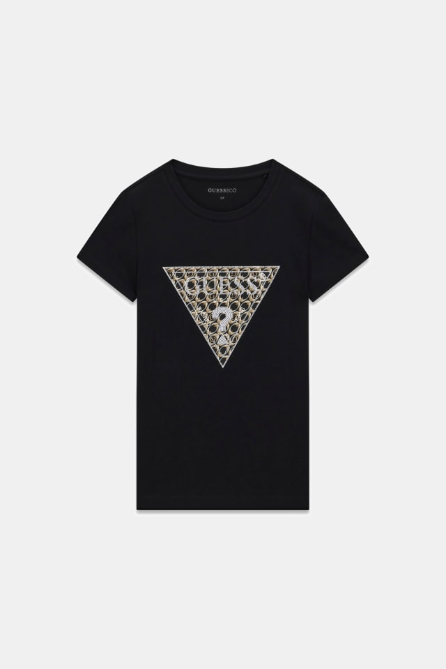Camiseta con logo de triángulo