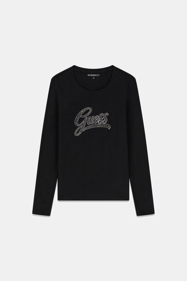 Camiseta con logo bordado
