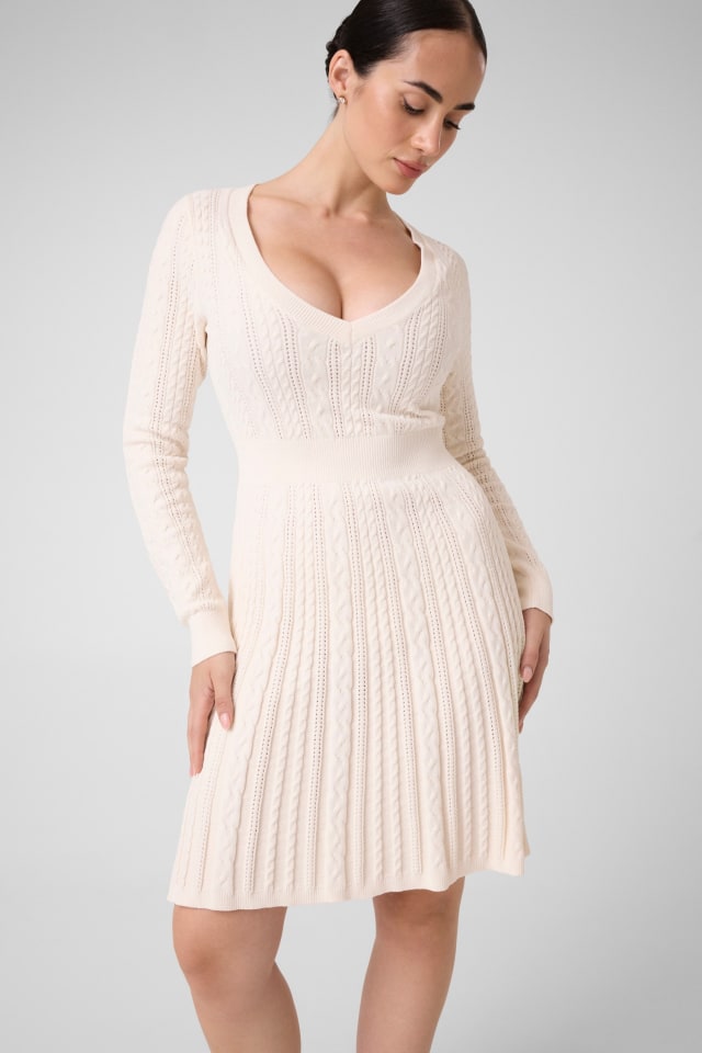 Vestido curto de malha