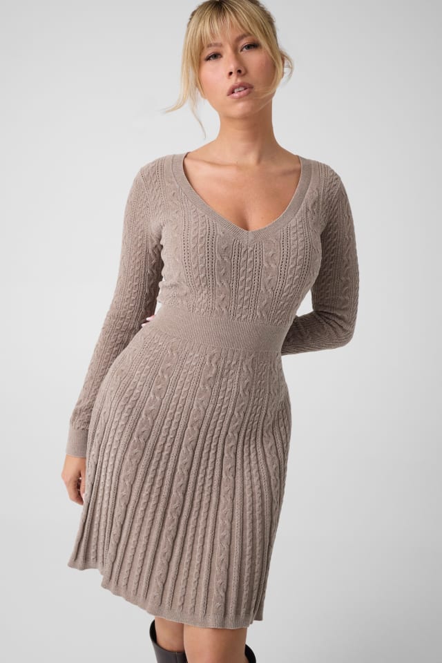 Vestido curto de malha