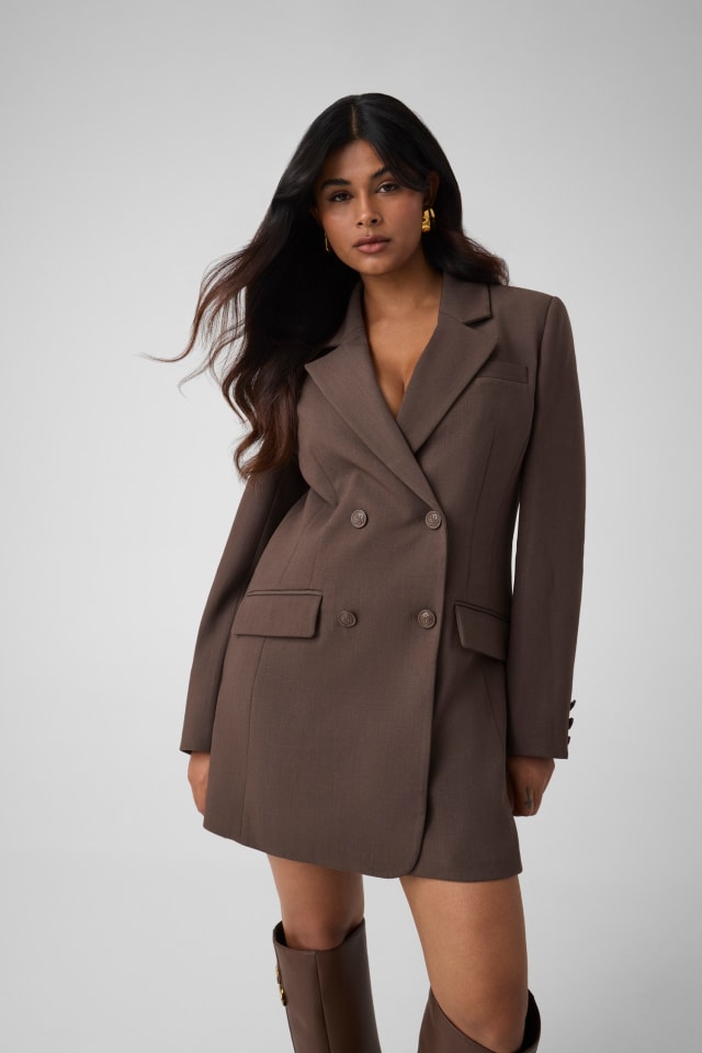 Vestido curto blazer