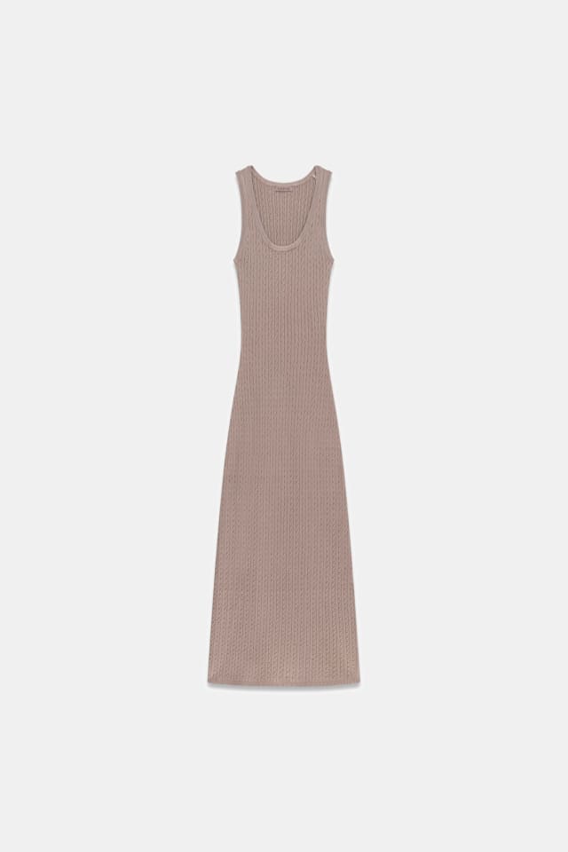 Maxi em mistura de viscose dress