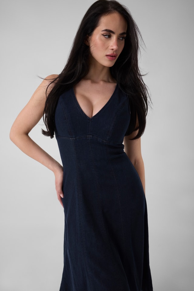  Vestido midi jeans