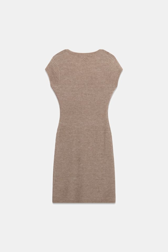 vestido curto de malha
