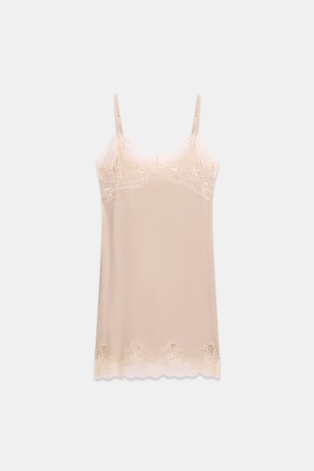 Vestido curto de seda