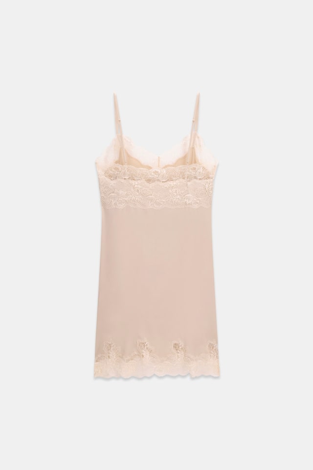 Vestido curto de seda
