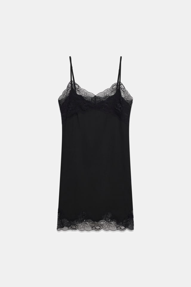 Vestido curto de seda