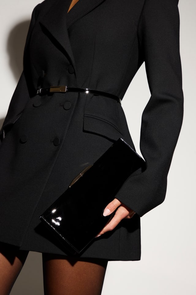 Vestido blazer de botonadura cruzada Leonie