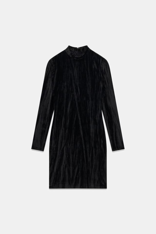 vestido curto de malha