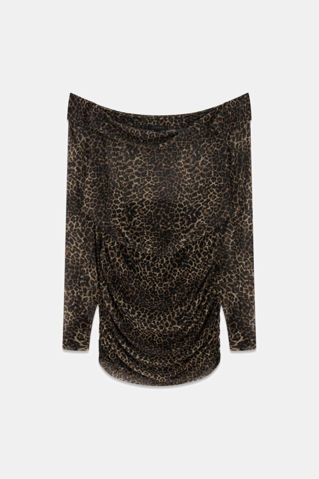 Mini com estampa animalier dress