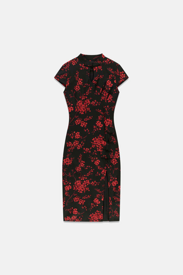Vestido longo estampado