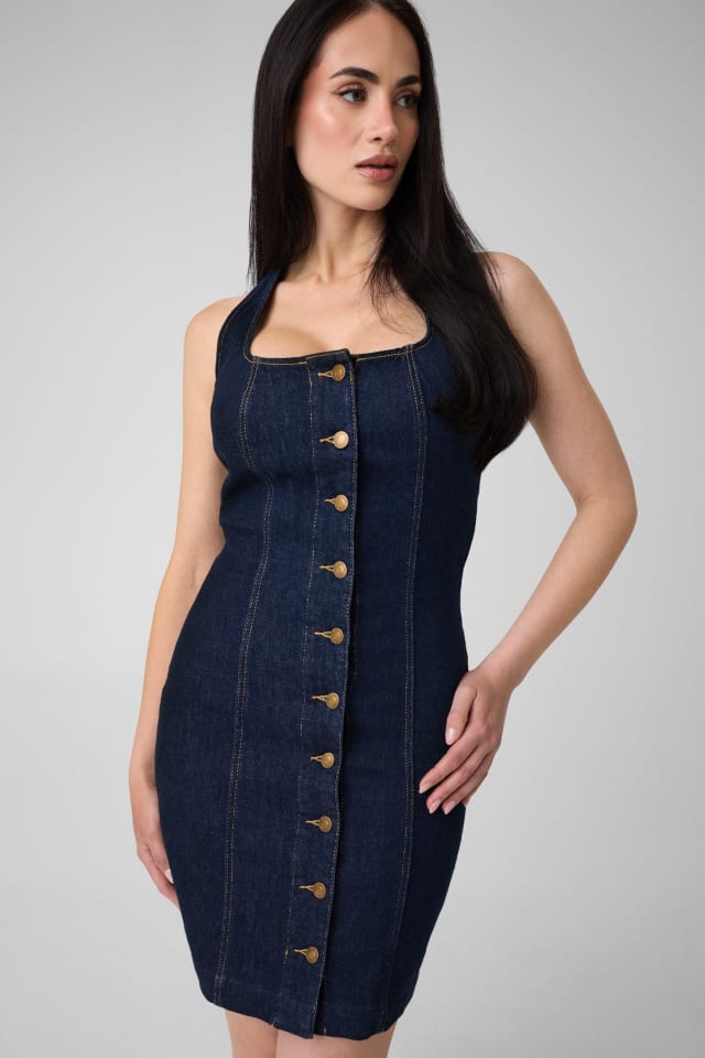 Vestido curto jeans