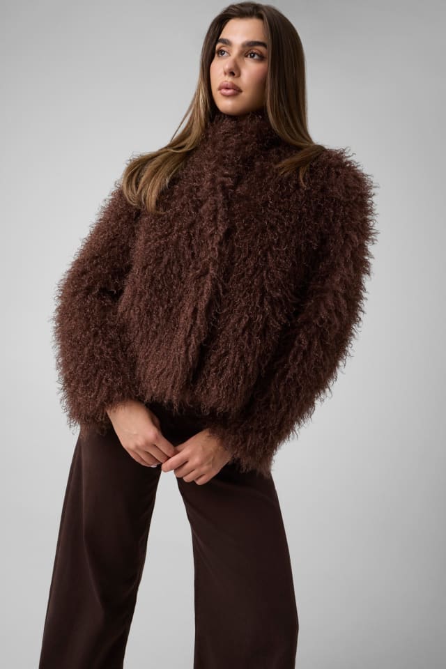 Chaqueta de piel sintética